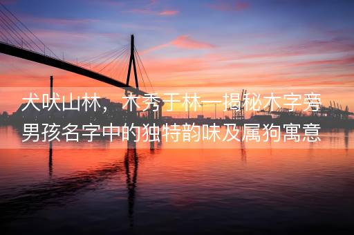 犬吠山林，木秀于林—揭秘木字旁男孩名字中的独特韵味及属狗寓意