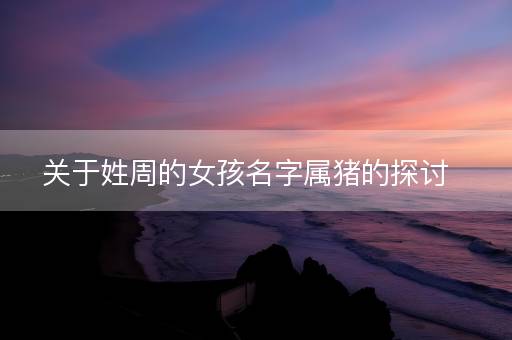 关于姓周的女孩名字属猪的探讨