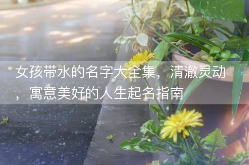 女孩带水的名字大全集，清澈灵动，寓意美好的人生起名指南