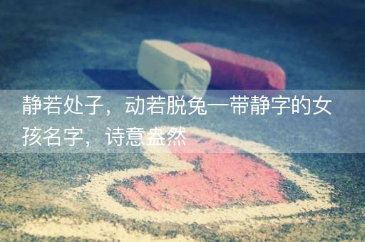 静若处子,动若脱兔—带静字的女孩名字,诗意盎然 静若处子,动若脱兔—带静字的女孩名字,诗意盎然