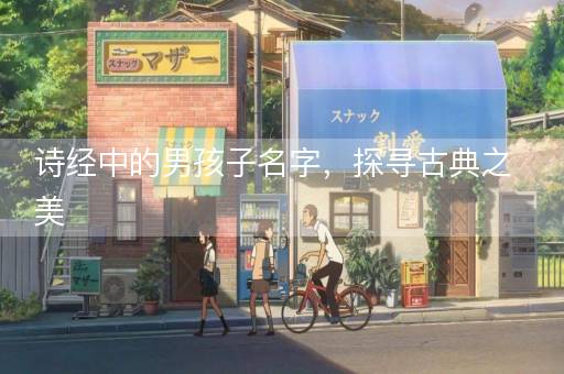 诗经中的男孩子名字，探寻古典之美