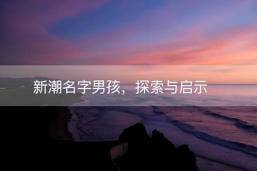 新潮名字男孩,探索与启示 新潮名字男孩,探索与启示