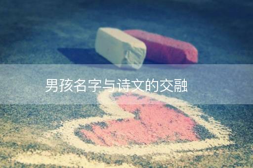 男孩名字与诗文的交融