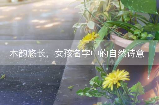 木韵悠长，女孩名字中的自然诗意