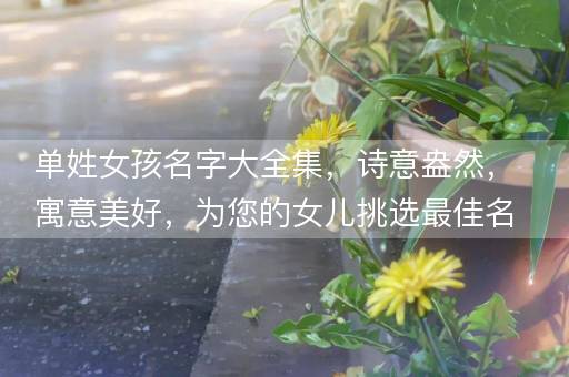 单姓女孩名字大全集，诗意盎然，寓意美好，为您的女儿挑选最佳名字！