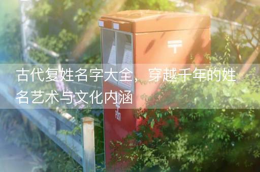 古代复姓名字大全，穿越千年的姓名艺术与文化内涵