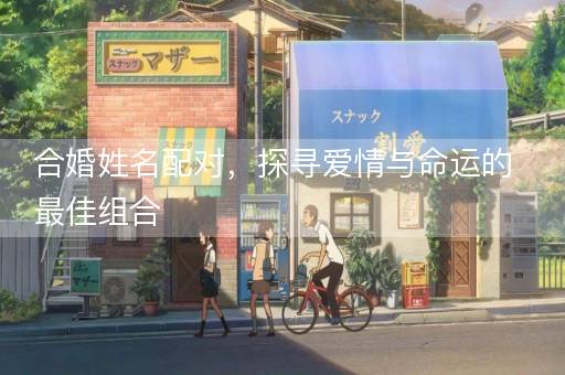 合婚姓名配对，探寻爱情与命运的最佳组合