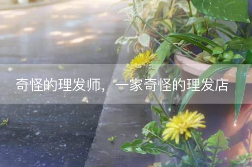 奇怪的理发师，一家奇怪的理发店
