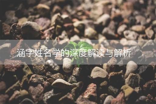 涵字姓名学的深度解读与解析