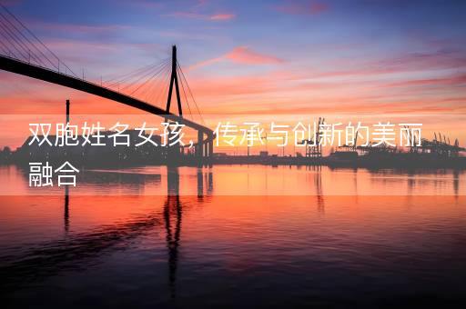 双胞姓名女孩,传承与创新的美丽融合 双胞姓名女孩,传承与创新的美丽融合