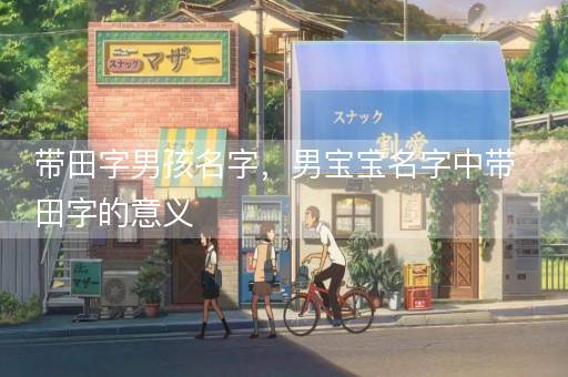 带田字男孩名字，男宝宝名字中带田字的意义
