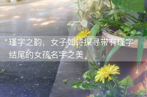 瑾字之韵，女子如诗探寻带有瑾字结尾的女孩名字之美
