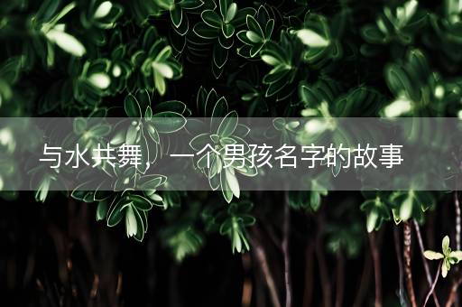 与水共舞，一个男孩名字的故事