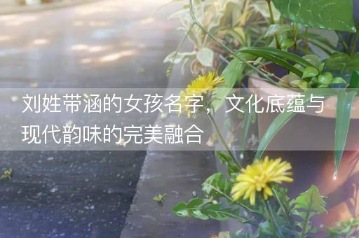 刘姓带涵的女孩名字，文化底蕴与现代韵味的完美融合